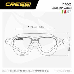 Alternative view of Cressi Cobra Goggles – Shatterproof Lenses