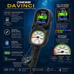 Alternative view of Cressi Da Vinci Console 2 Dive Computer