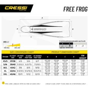 Alternative view of Cressi Free Frog Fins – Snorkelling & Freediving