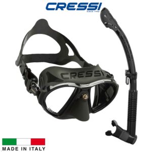 Alternative view of Cressi Zeus + Itaca Dry Mask Snorkel Sets