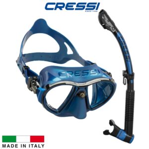 Cressi Zeus + Itaca Dry Mask Snorkel Sets