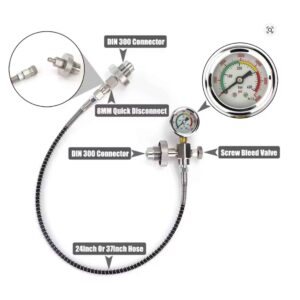 Alternative view of Decanting Hose With Quick Disconnect And Gauge