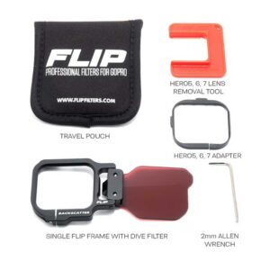 Alternative view of Backscatter FLIP13 One Filter Kit with DIVE Filter for GoPro