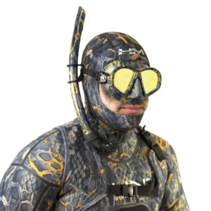 Alternative view of HARBINGER Camo Diving Mask – Blaze