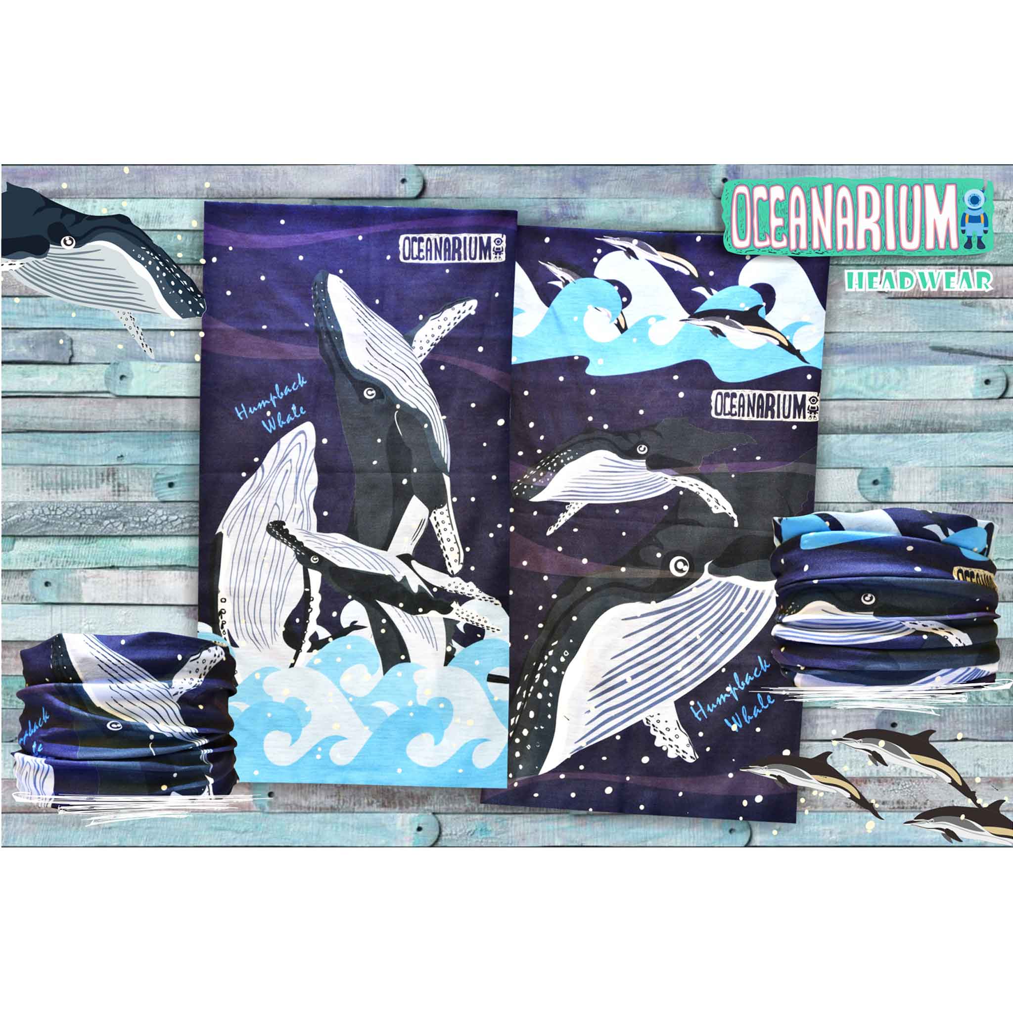 Oceanarium Humpback Whale Headwear Scarf - Image 2