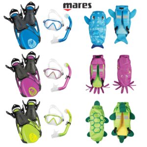 Mares Sea Pals Kids Snorkelling Set Dry Back Pack (4-10yr) 2026 Model