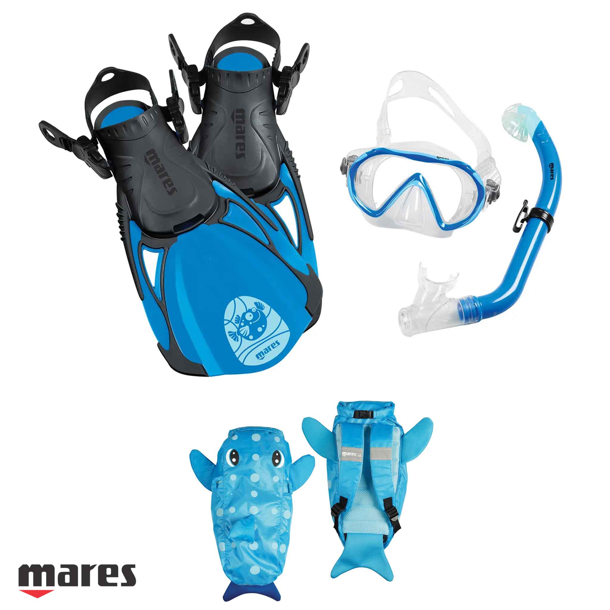 Mares Sea Pals Kids Snorkelling Set Dry Back Pack (4-10yr) 2026 Model - Image 4