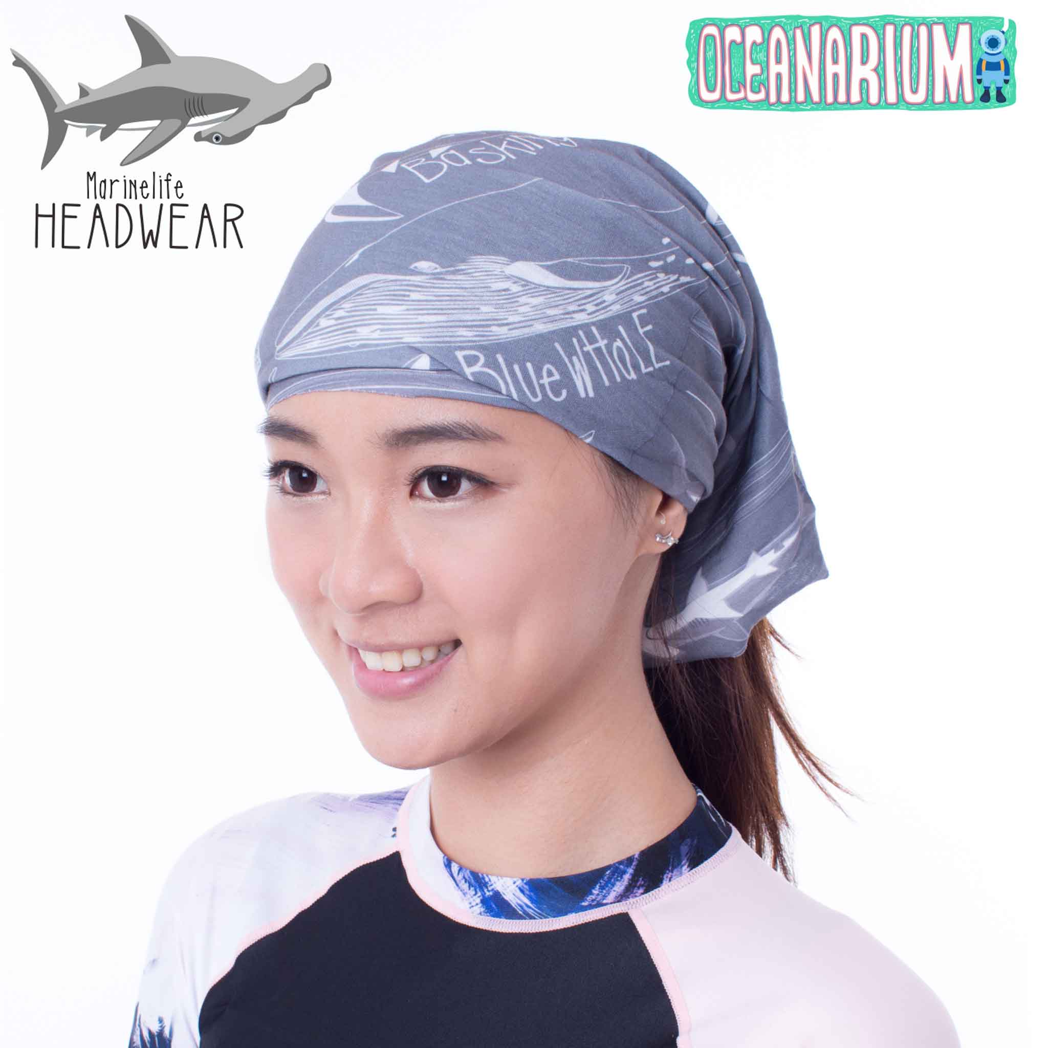 Oceanarium Hammerhead Shark Headwear Scarf - Image 3