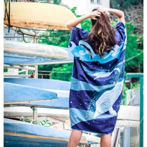 Alternative view of Oceanarium Humpback Whale Cloak Towel