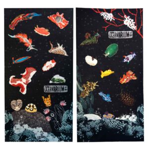 Oceanarium Nudibranch II  Headwear Scarf