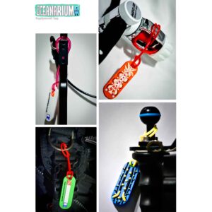 Alternative view of Oceanarium Nudibranch Gear Tag Luggage Tag