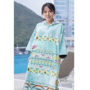 Oceanarium Seaslug Turquoise Cloak Towel