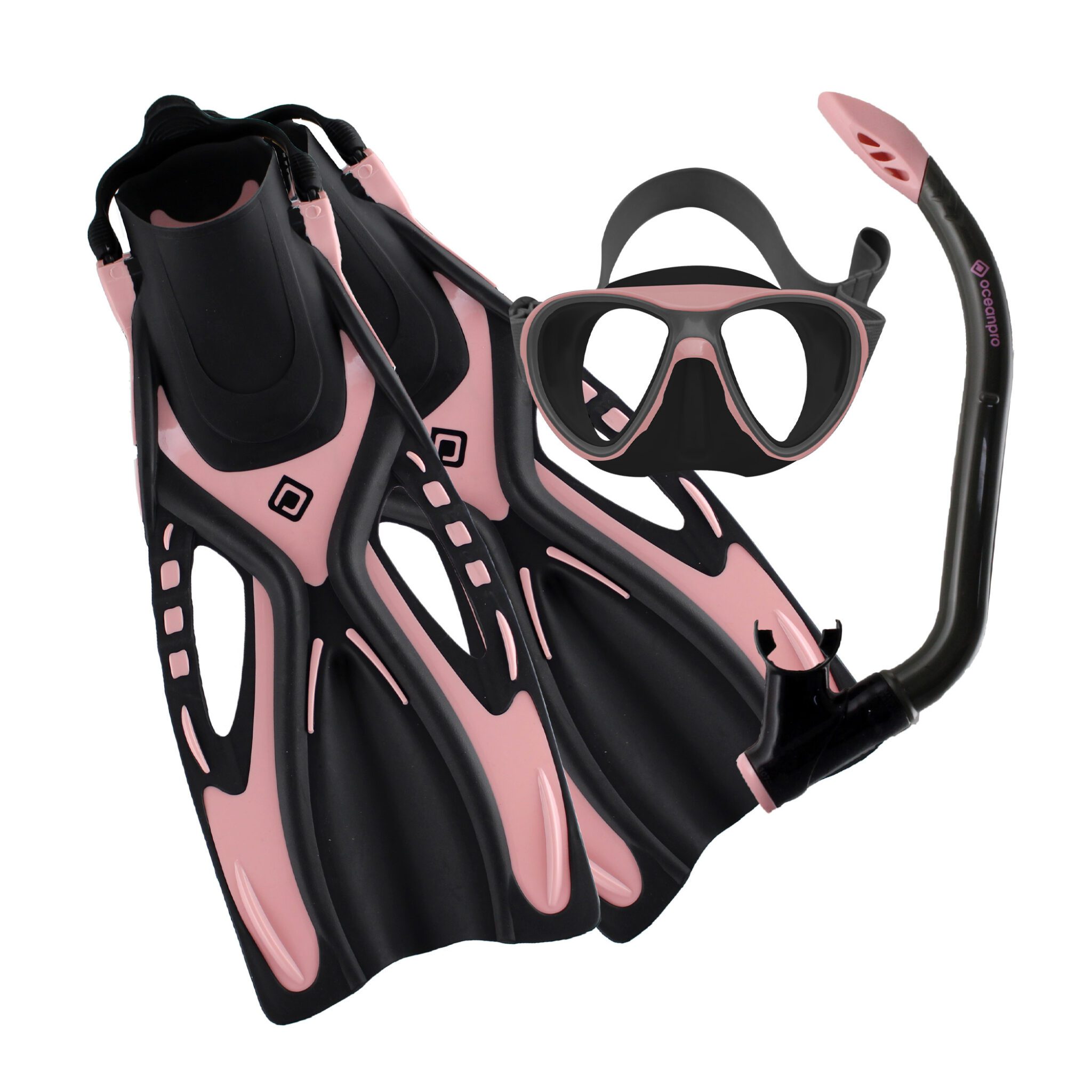 Bondi Kids Mask Snorkel Fins Pink (4-10yr)