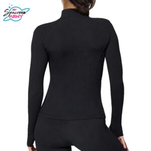 Alternative view of Spacefish Army Full-Zip Night Dive Black Rash Guard