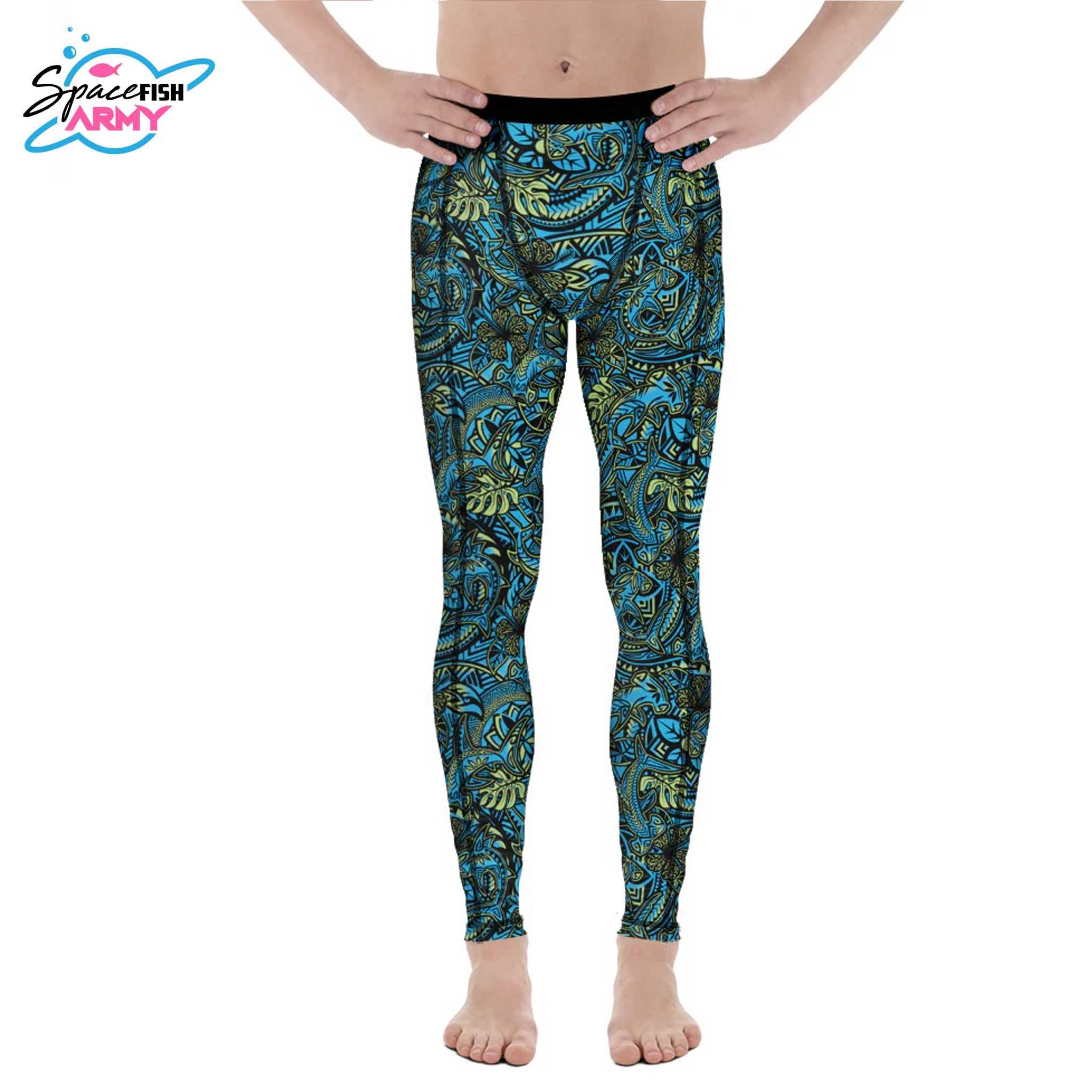 Spacefish Army MENS Hammerhead Hibiscus Scuba Pants - Image 3
